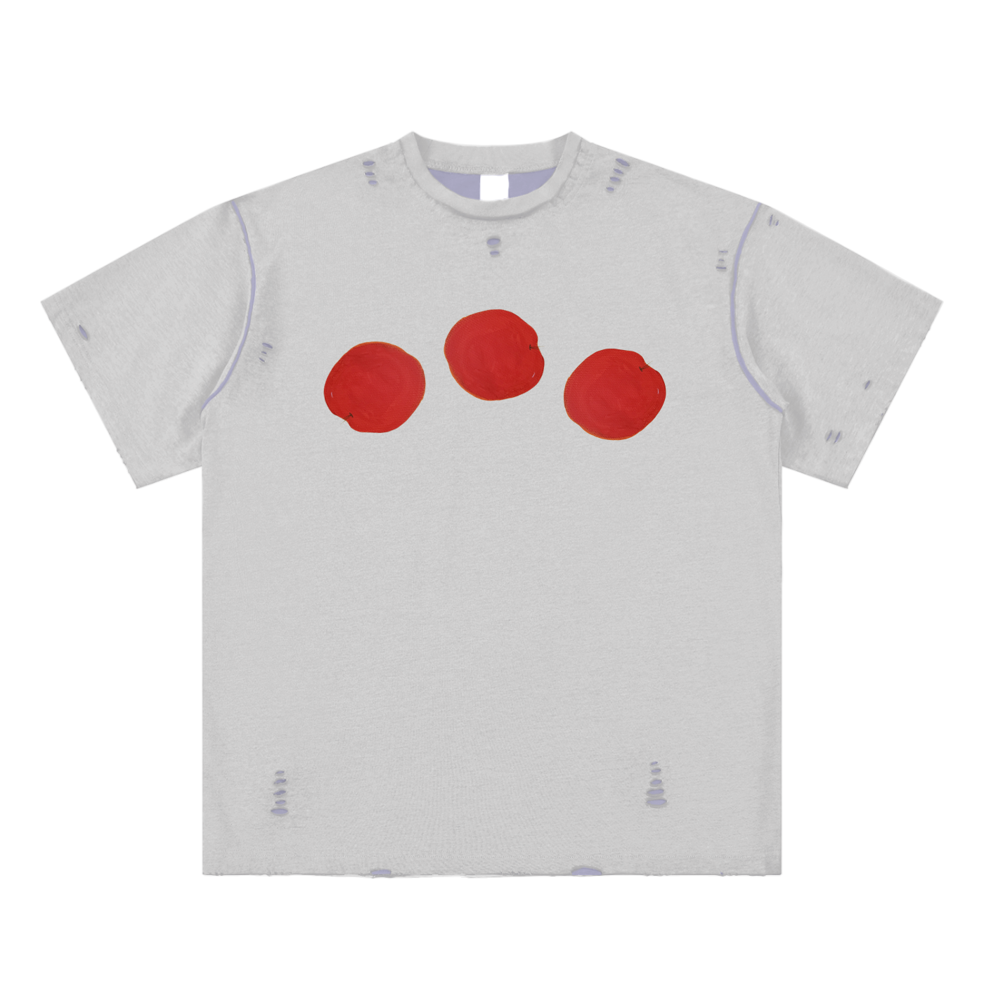 Hand-frayed Reversible T-shirt