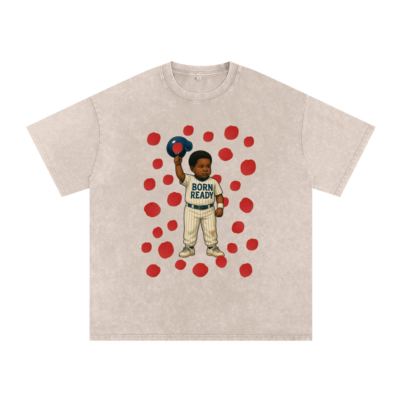 Snow Washed Oversized Cotton T-Shirt