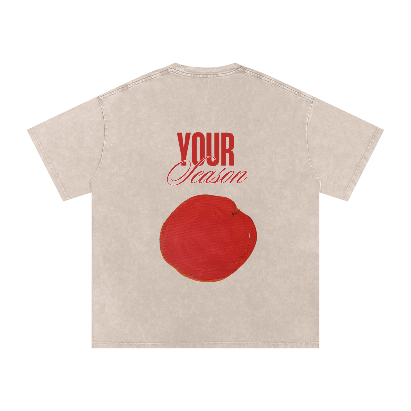 Snow Washed Oversized Cotton T-Shirt