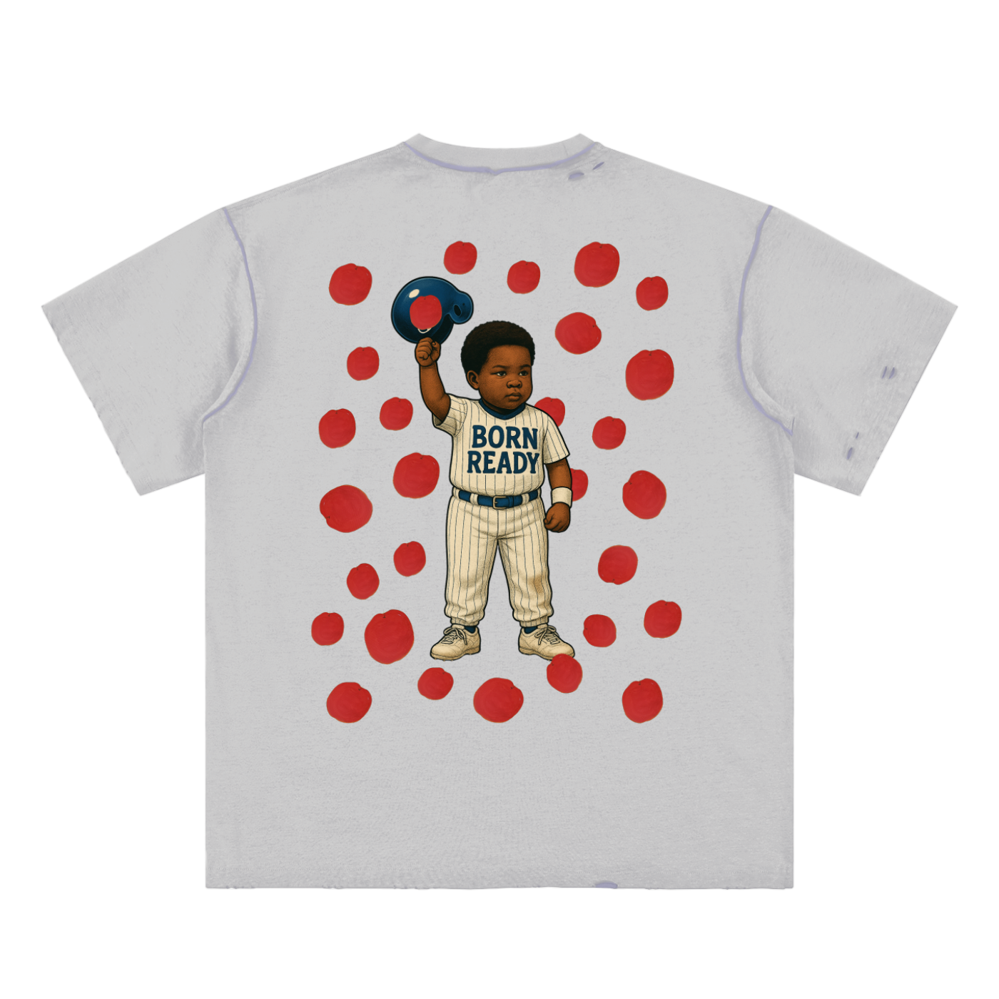 Hand-frayed Reversible T-shirt