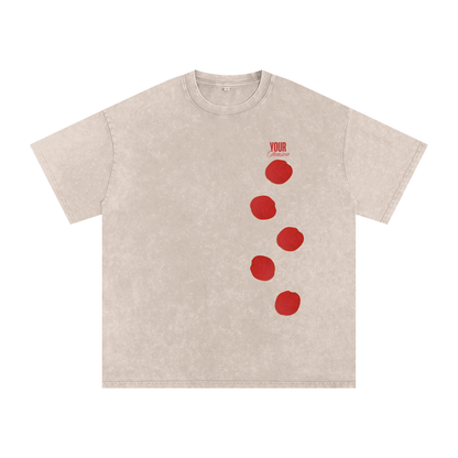 Snow Washed Oversized Cotton T-Shirt